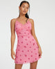 Bild von Coline Minikleid in Pink Ditsy Daisy Embro