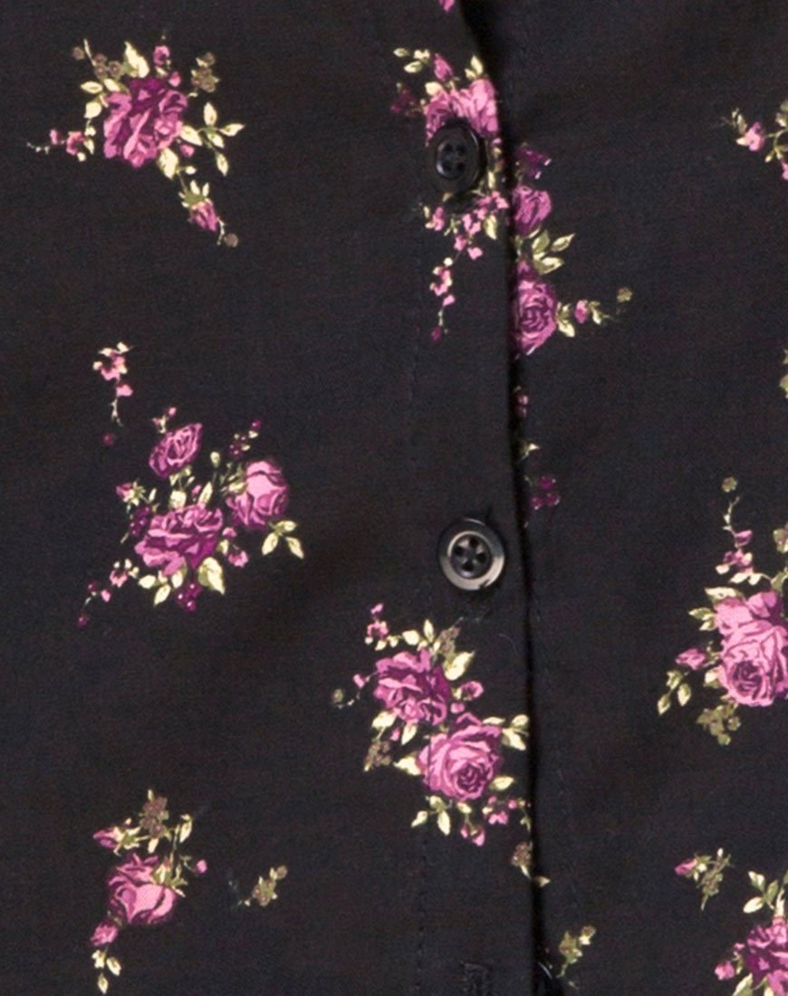 Bild von Conila Crop Bluse in Sohey Rose Schwarz