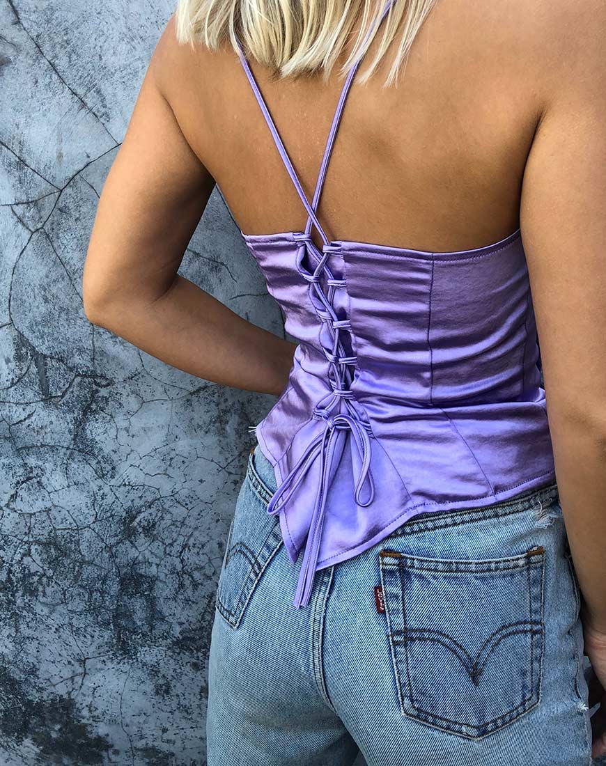 Image von Cosey Top in Satin Flieder