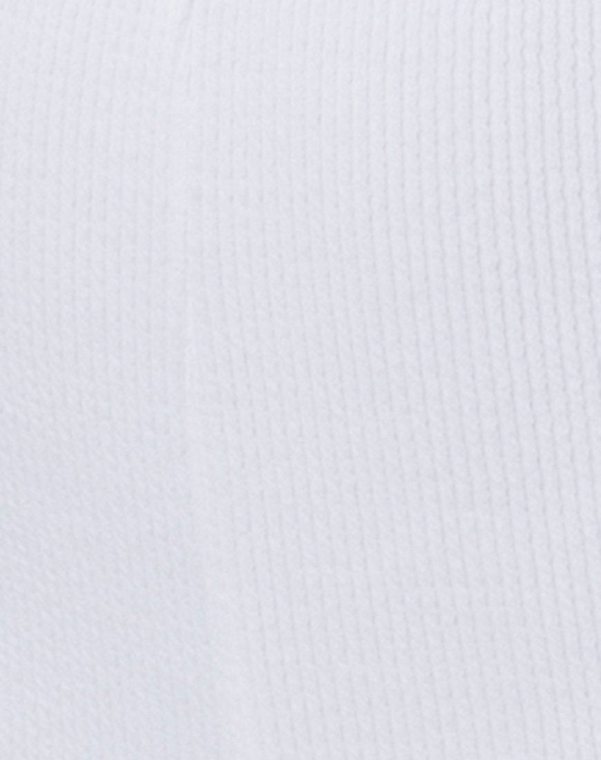 Image von Bike Short in Mini Rib Weiß