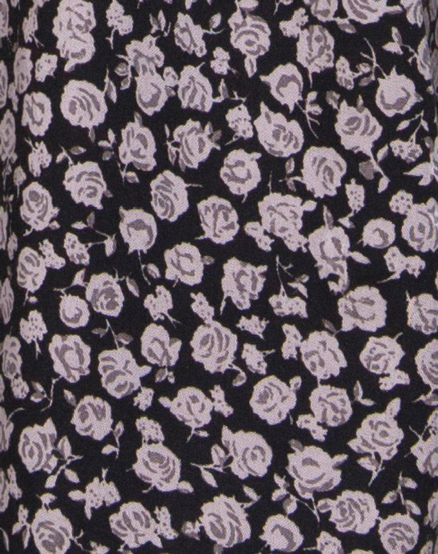 Bild von Crosena Swing Kleid in Ditsy Rose Schwarz