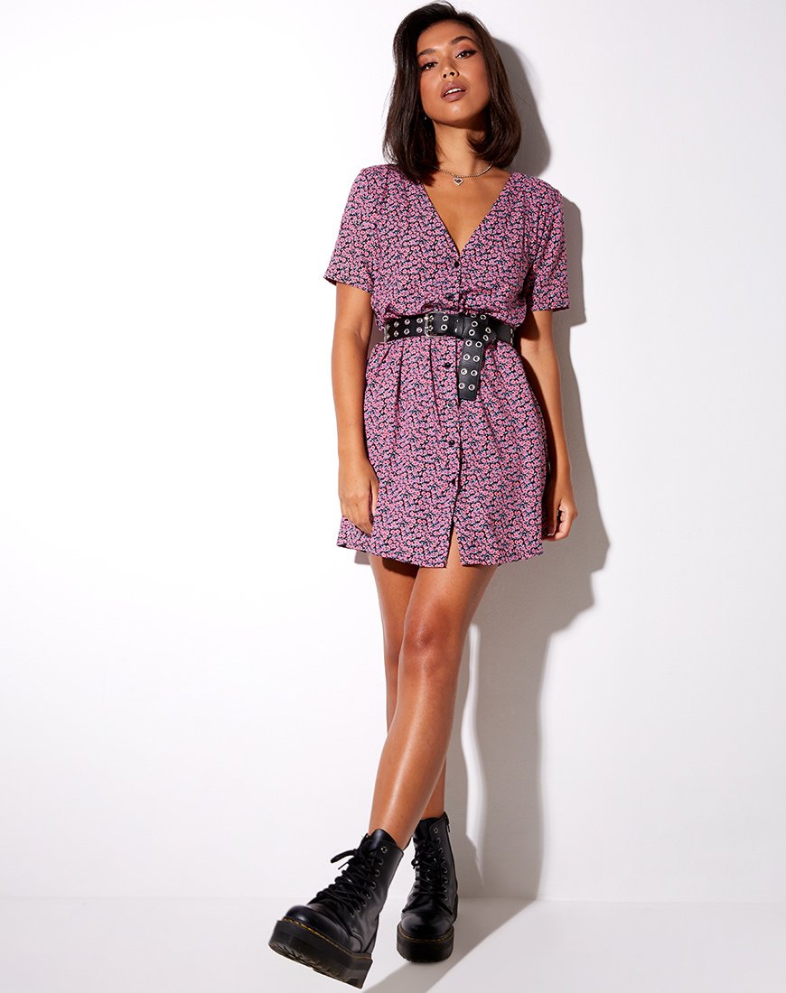 Bild von Crosena Swing Kleid in Floral Fun Pink