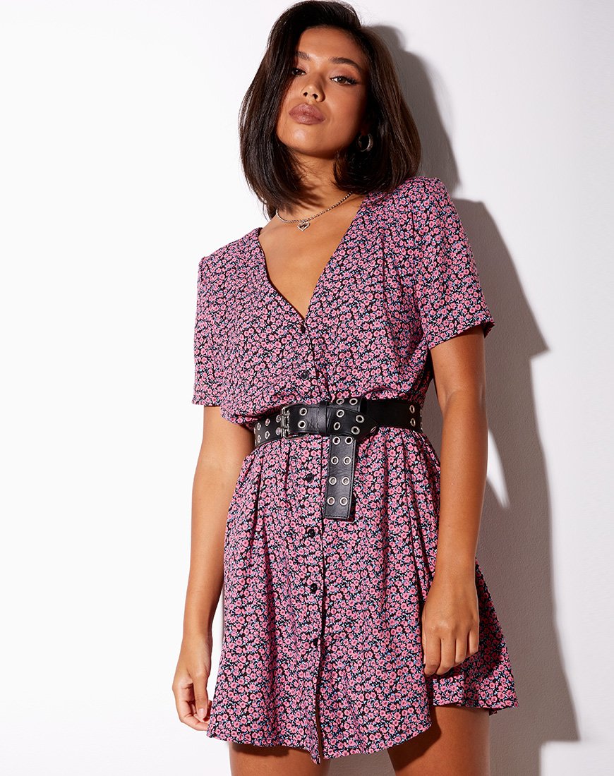 Crosena Swing Kleid in Floral Fun Pink