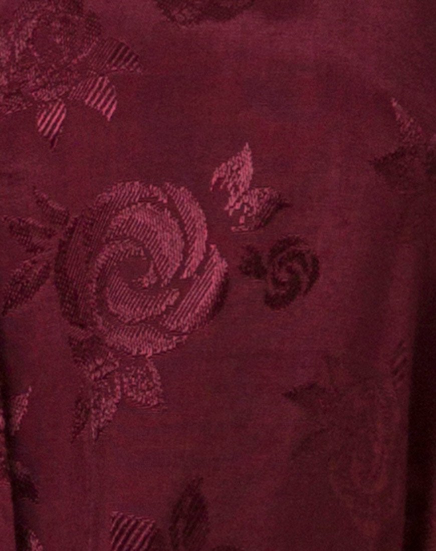 Bild von Crosena Swing Kleid in Satin Burgundy Rose