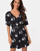 Bild von Crosena Swing Kleid in Sonne Mond Sterne BW