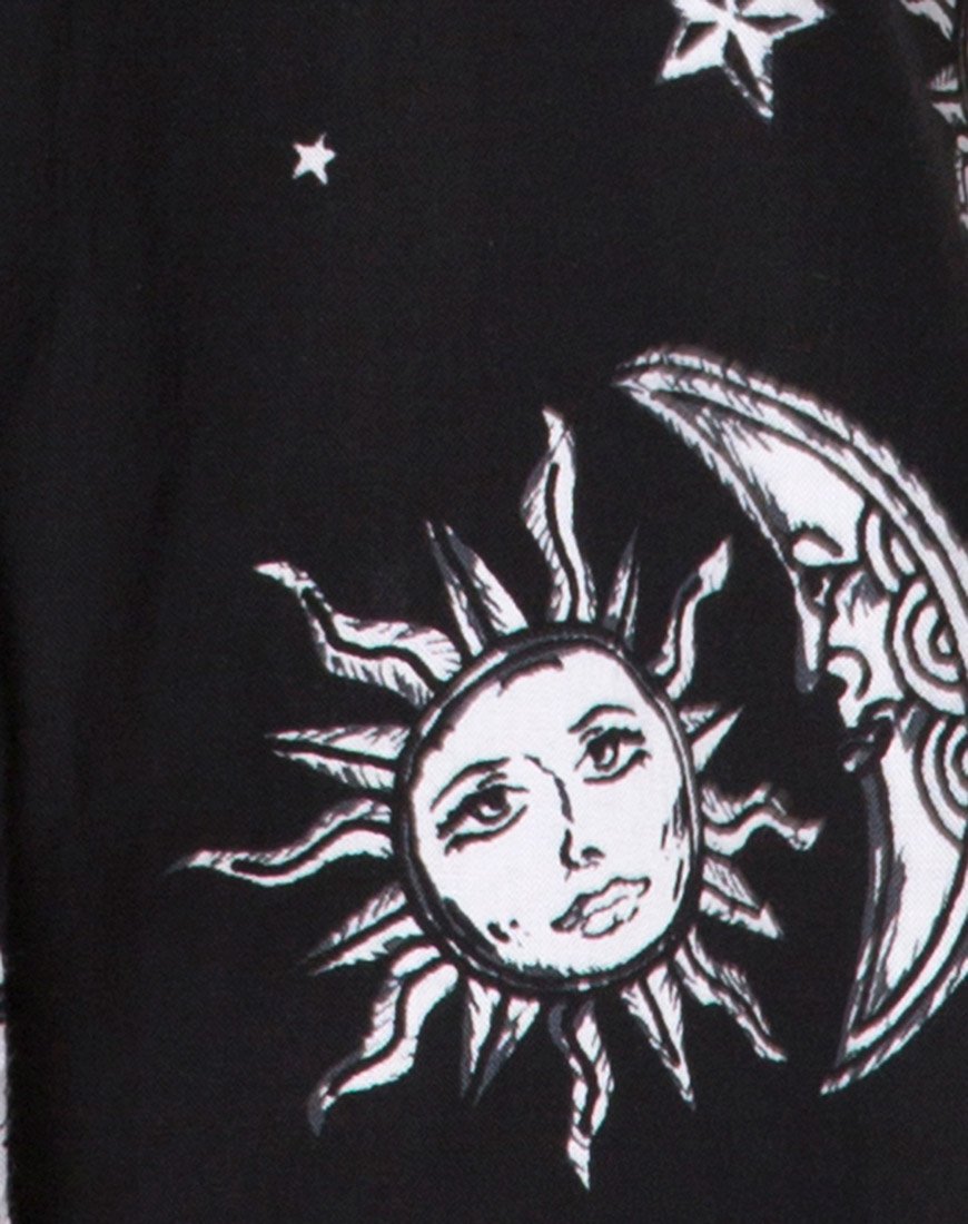 Bild von Crosena Swing Kleid in Sonne Mond Sterne BW