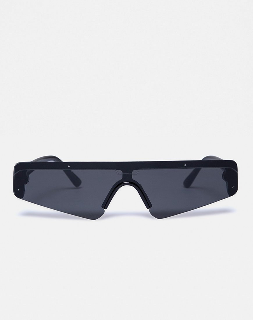 Cyber-Sonnenbrille in Schwarz
