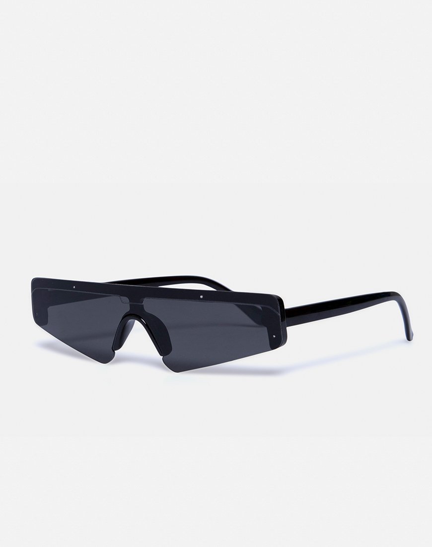 Cyber-Sonnenbrille in Schwarz