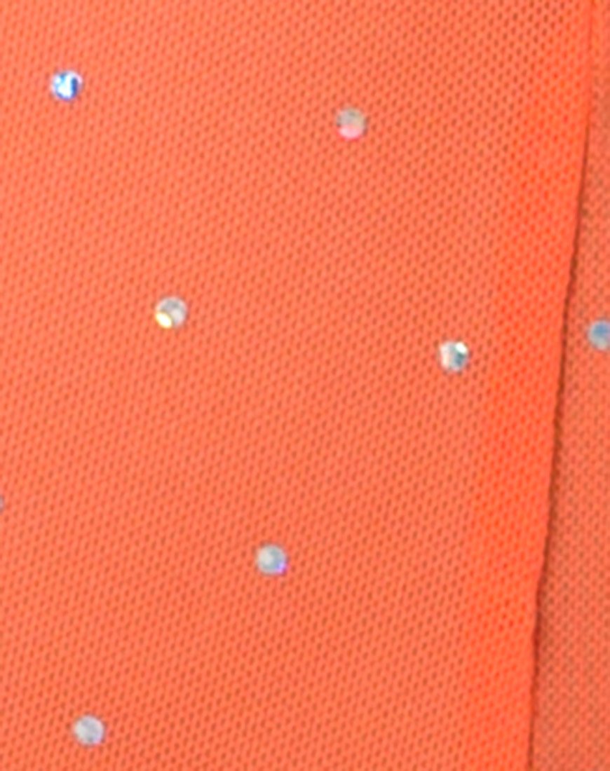 Bild von Bike Short in Crystal Net Orange