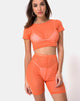 Bild von Bike Short in Crystal Net Orange