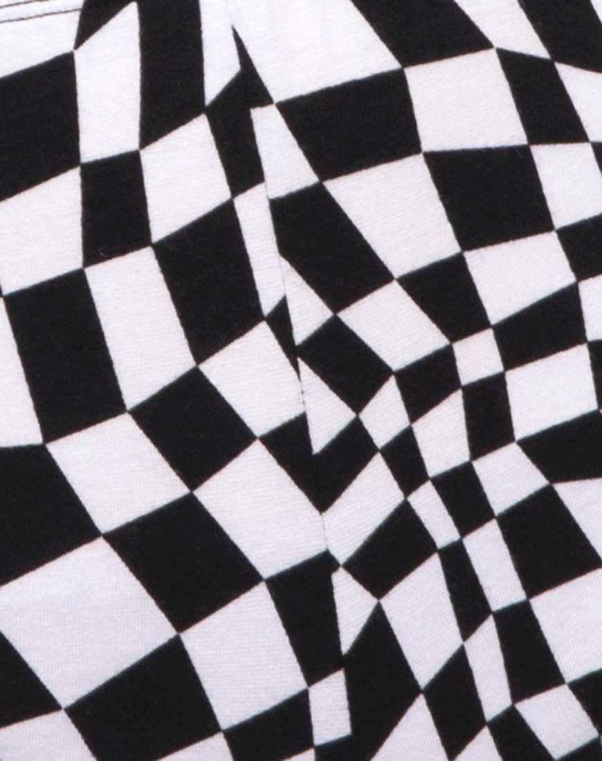 Bild von Cycle Short in Square Flag Schwarz und Weiß