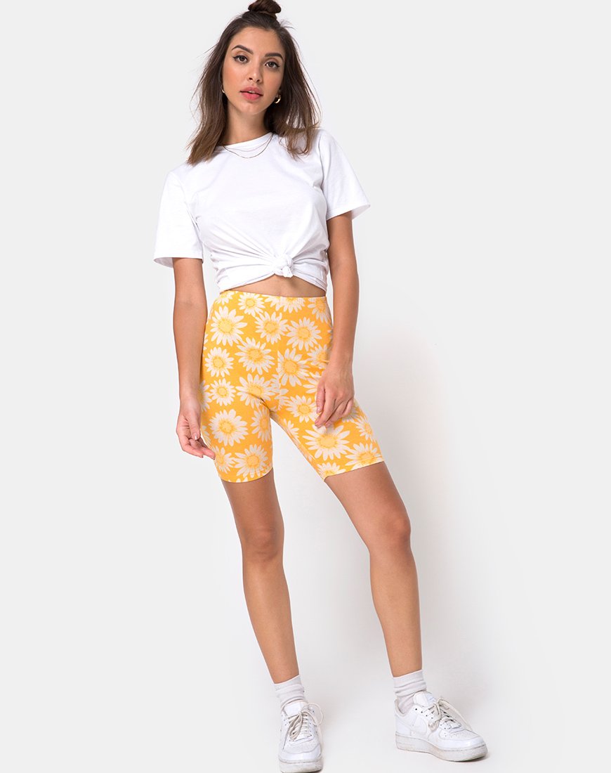 Bild von Cycle Short in Sunkissed Floral Gelb