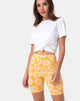 Bild von Cycle Short in Sunkissed Floral Gelb