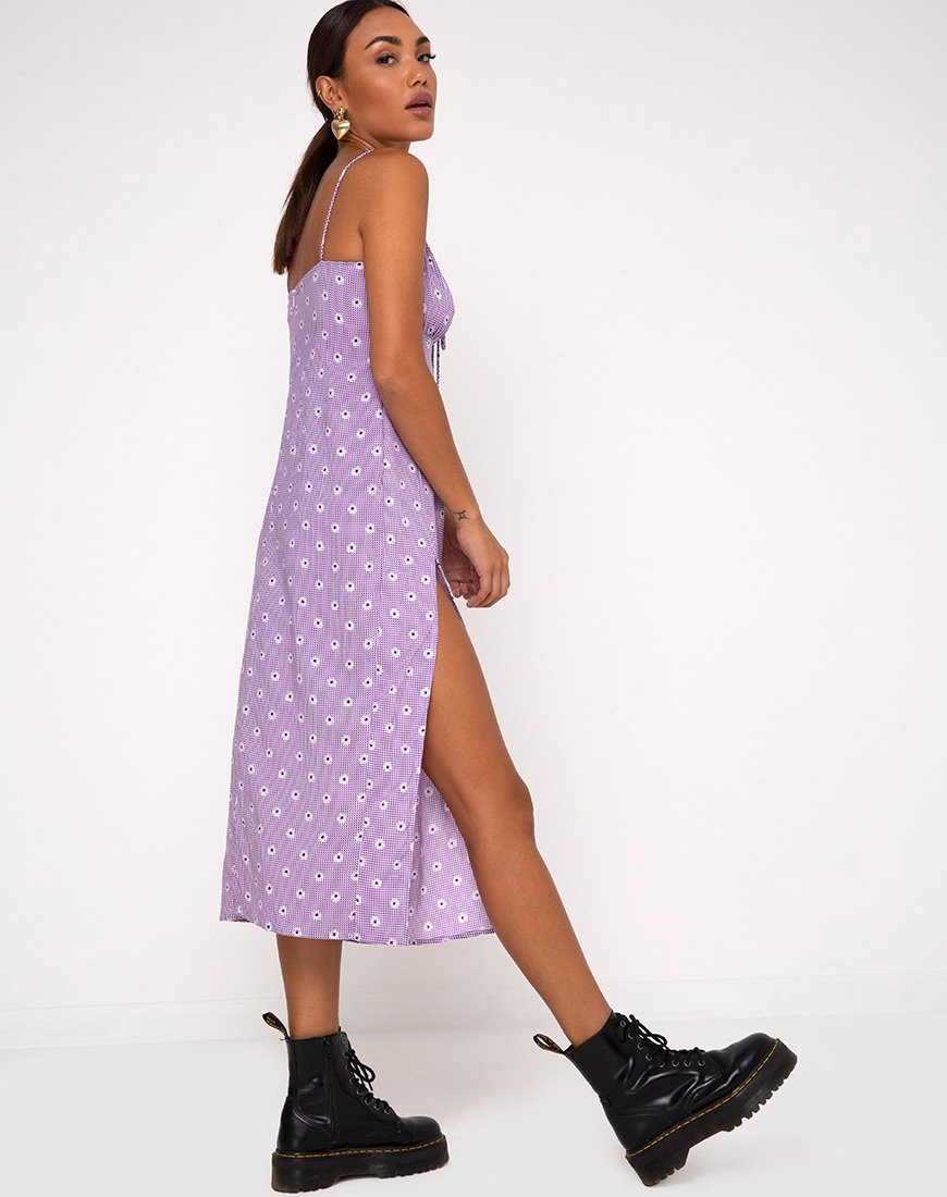 Cypress Midikleid in Daisy Field Lavendel