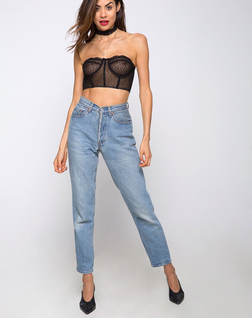 Image von Cyrilla Bralet aus Lacey Knit Schwarz