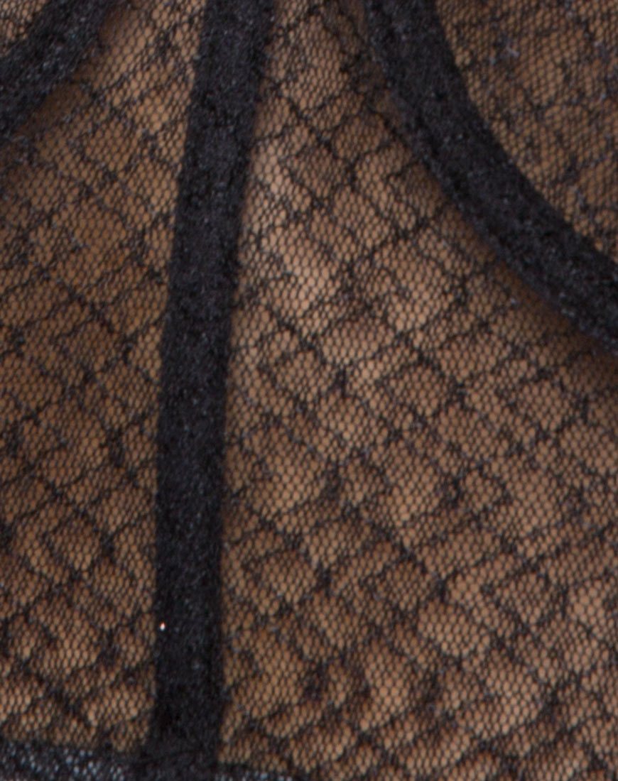 Image von Cyrilla Bralet aus Lacey Knit Schwarz