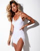 Image of Daisy Bodycon Kleid in Weiß Daisy Embro Weiß