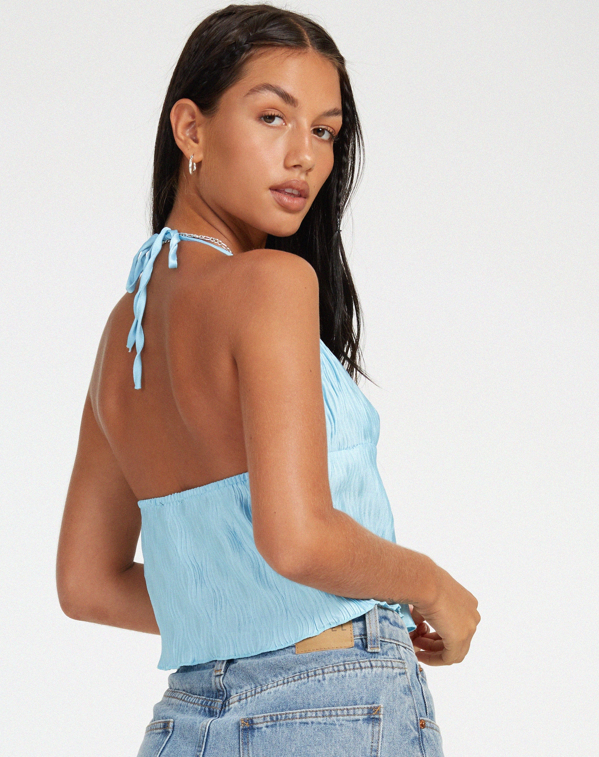 Bild von Dama Crop Top in Blau