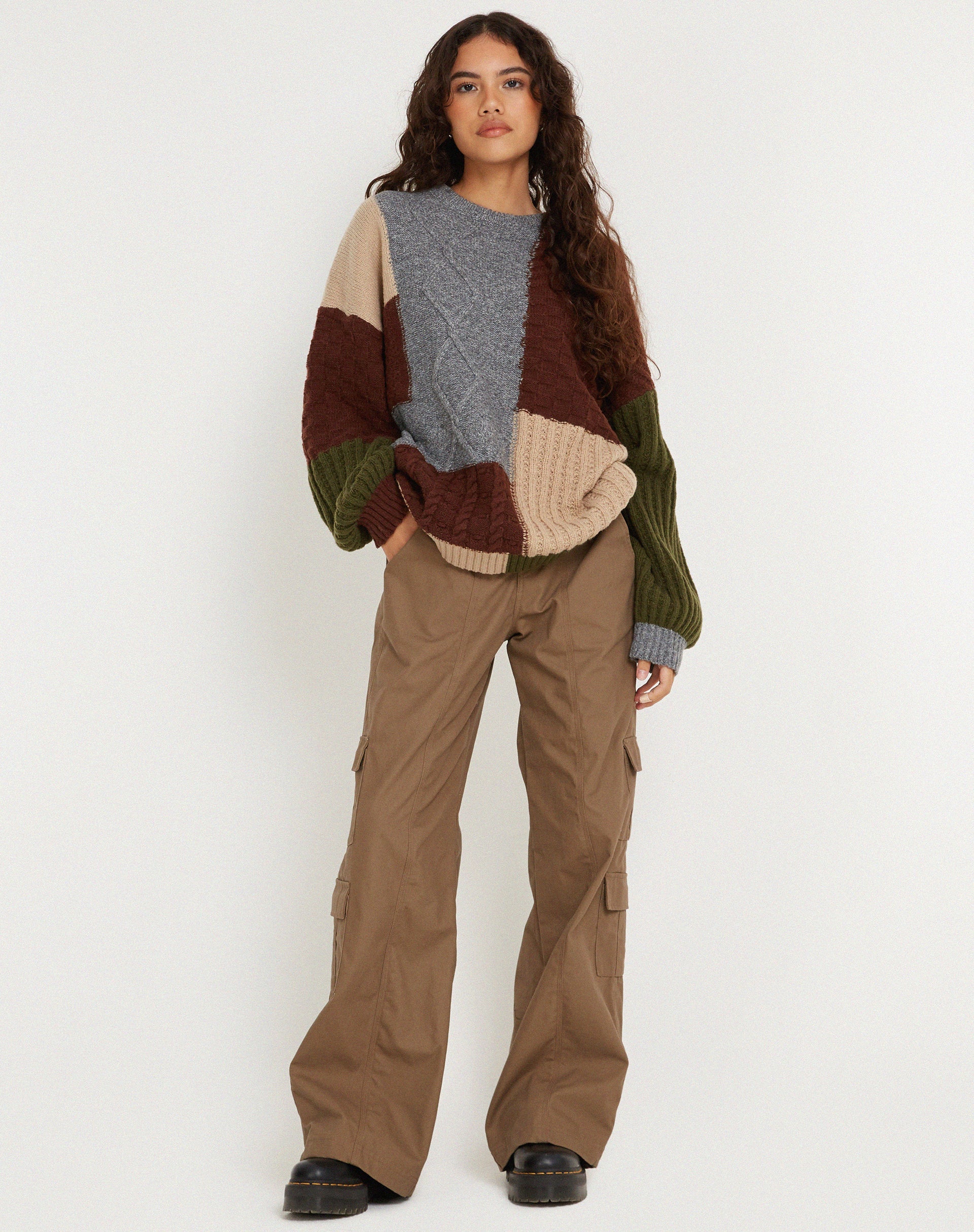 Abbildung des Danar Pullovers in Patchwork