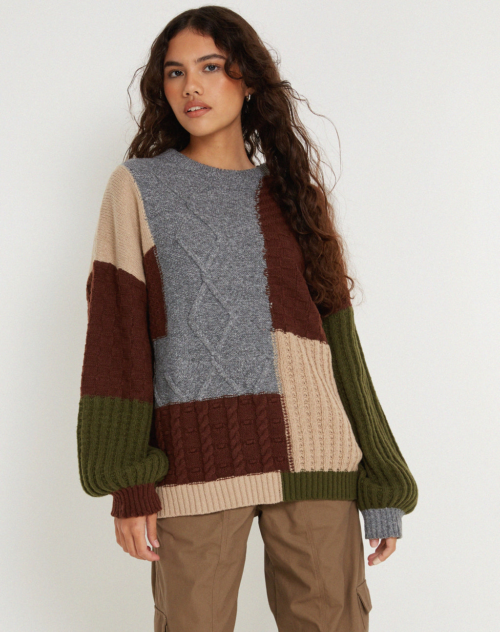 Danar Pullover aus Patchwork