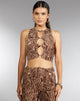 Bild von MOTEL X IRIS Danica Crop Top in Animal Ripple Flock