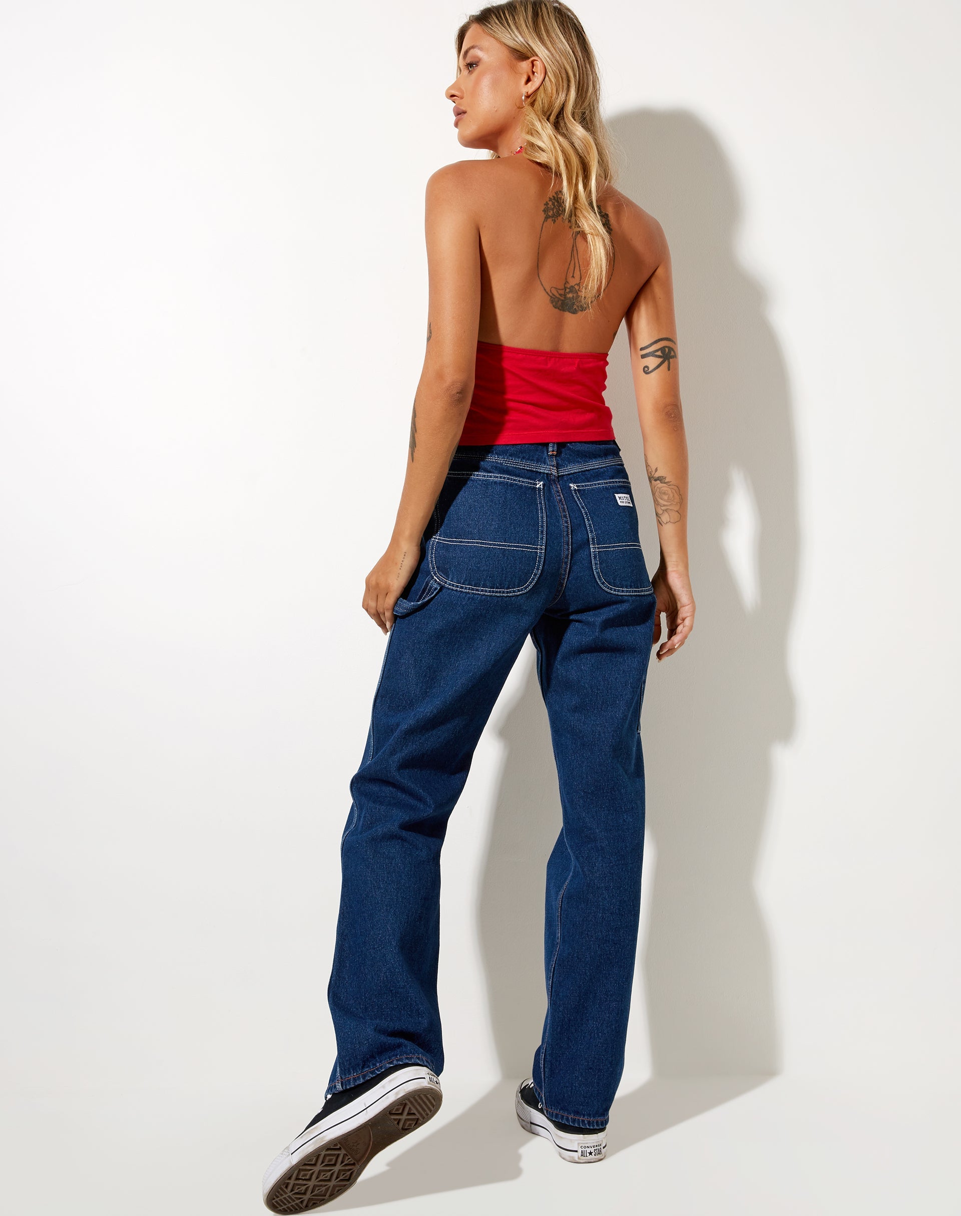 Bild von Dapa Crop Top in Racing Rot