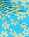 Retro Gänseblümchen Blau