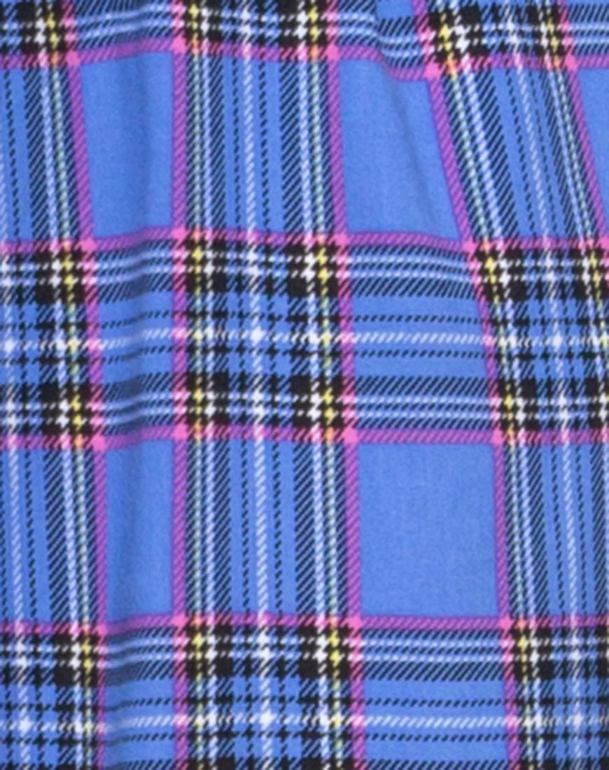 Image of Dastan Hose in 90er Karo Blau Rosa