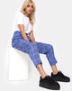 Image of Dastan Hose in 90er Karo Blau Rosa