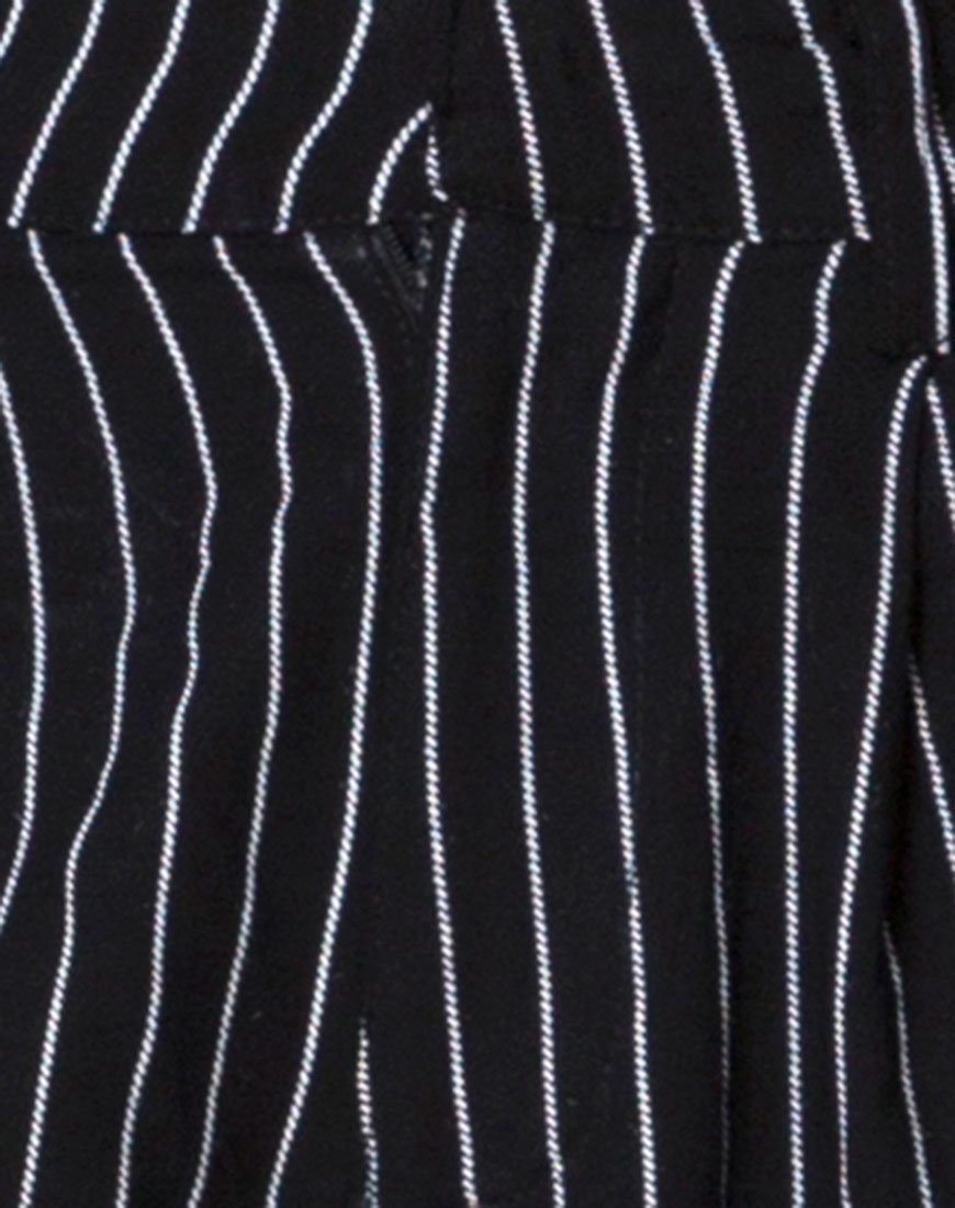 Image of Dastan Hose in Nadelstreifen Schwarz