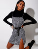 Image von Datista Slip Dress in Wavey Dogtooth