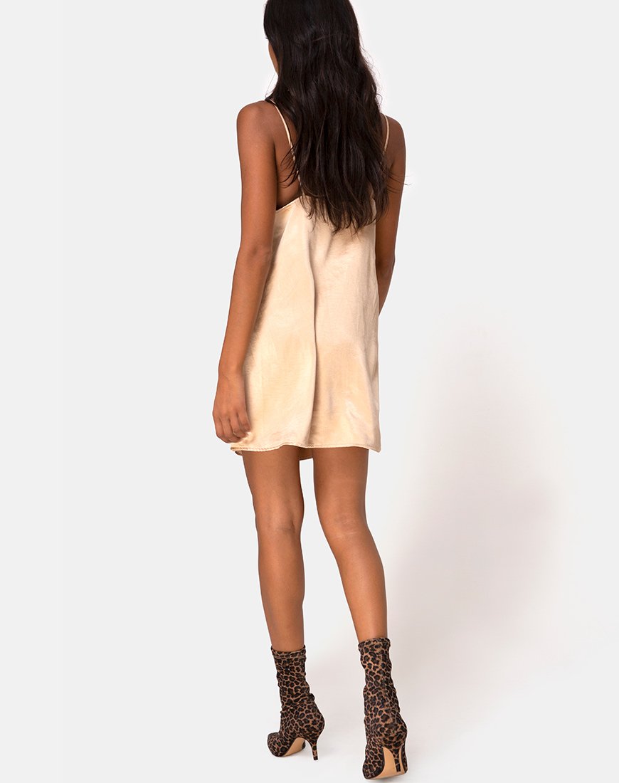 Image von Datista Kleid in Satin Gold