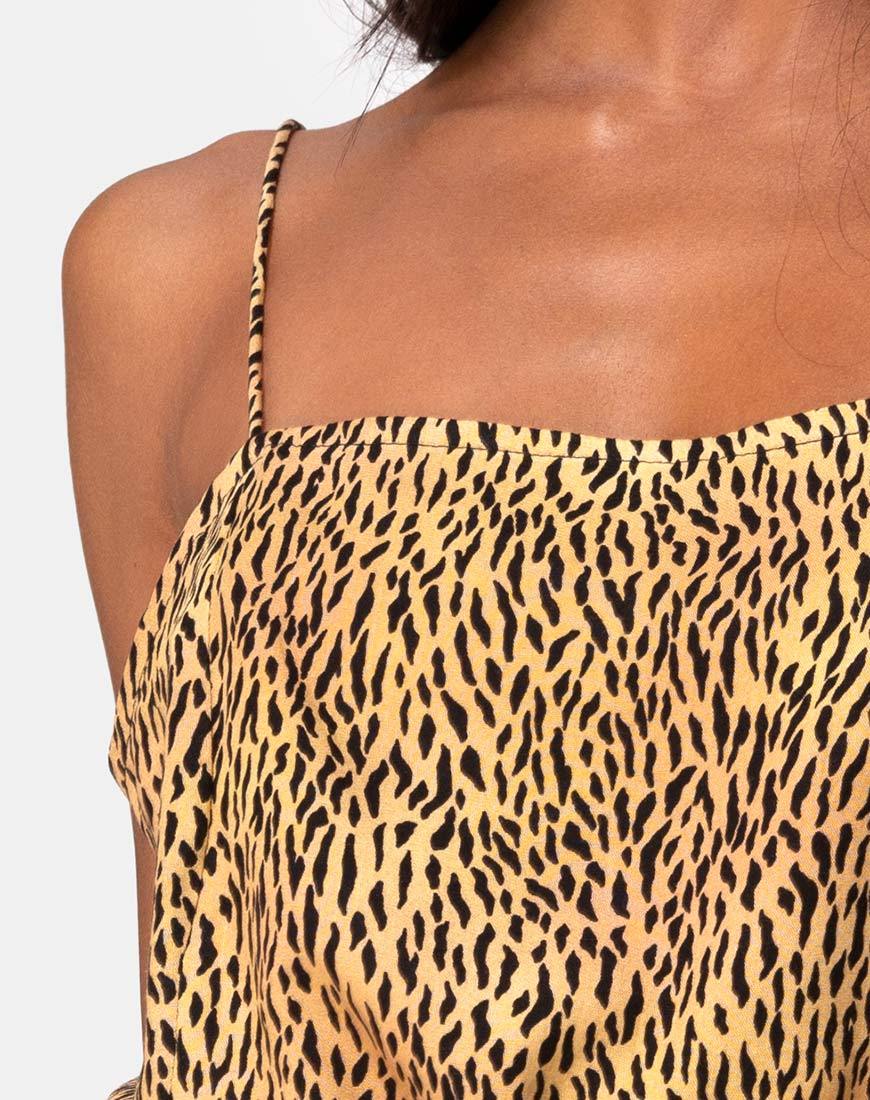 Image of Datista Slip Dress in Mini Tiger Braun