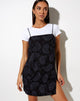 Image of Datista Slip Dress in Persian Night Schwarz