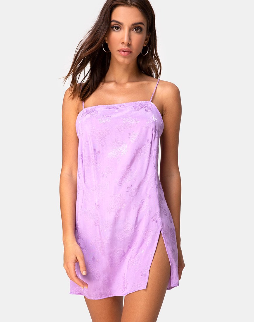 Bild von Datista Slip Dress in Satin Rose Lilac