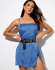 Bild von DATISTA DRESS SATIN ZEBRA BLUE BONNET