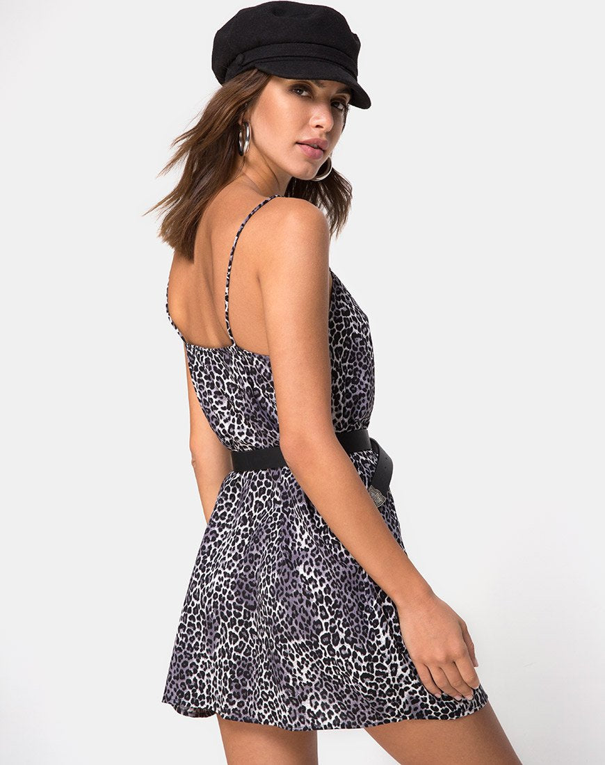 Bild von Datista Slip Dress in Rar Leopard Grau