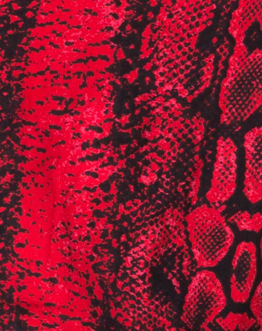 Bild von Datista Slip Dress in Red Snake