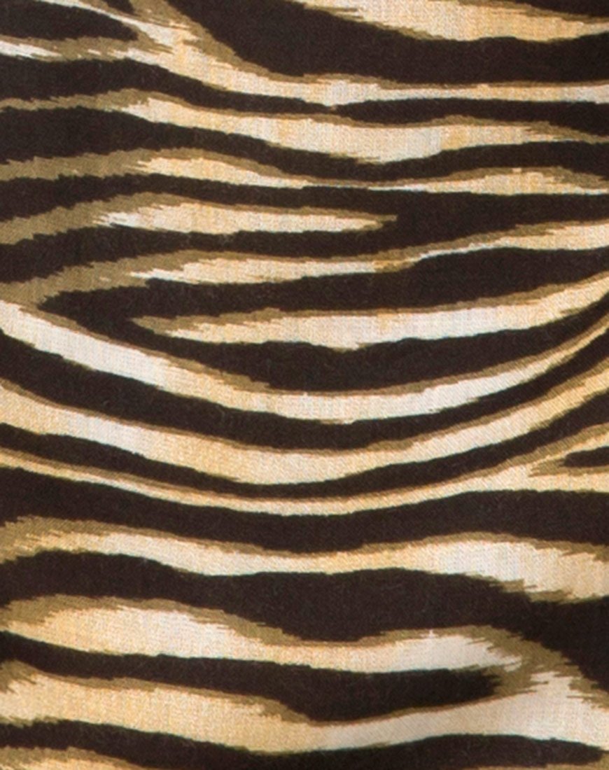 Bild von Datista Slip Dress in Zips Zebra Braun