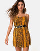 Bild von Datista Slip Dress in Snake Mustard