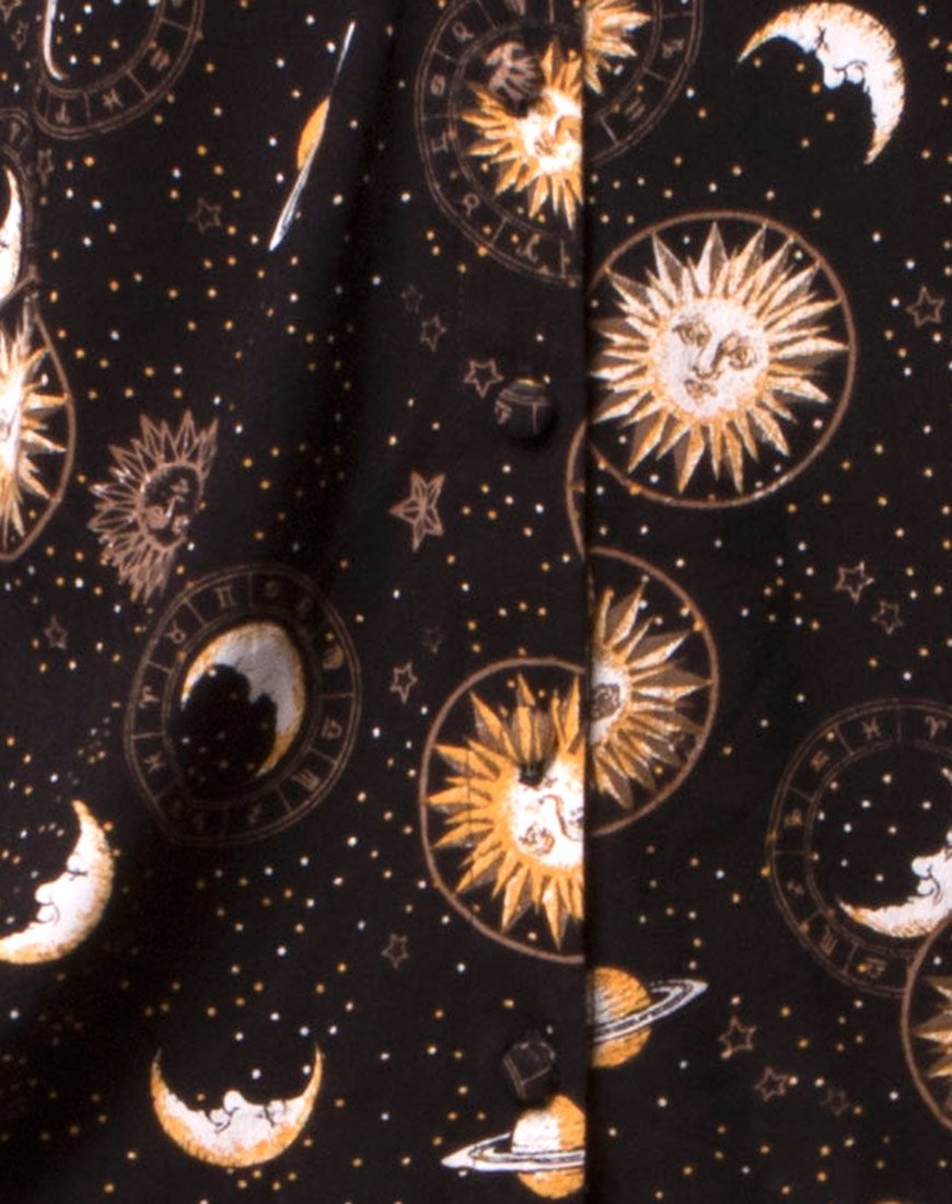 Bild von Crosena Swing Kleid in Solar System Schwarz