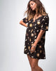 Bild von Crosena Swing Kleid in Solar System Schwarz