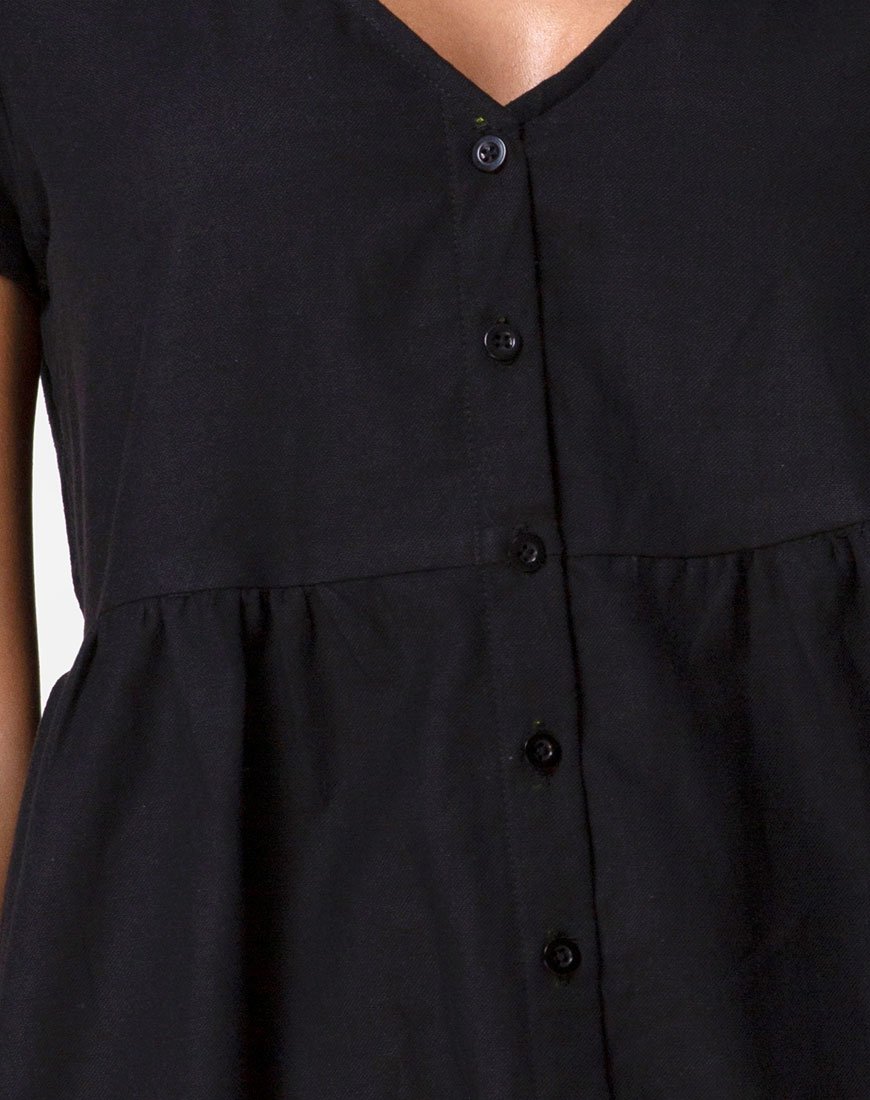 Bild von Deira Babydoll-Kleid in Schwarz