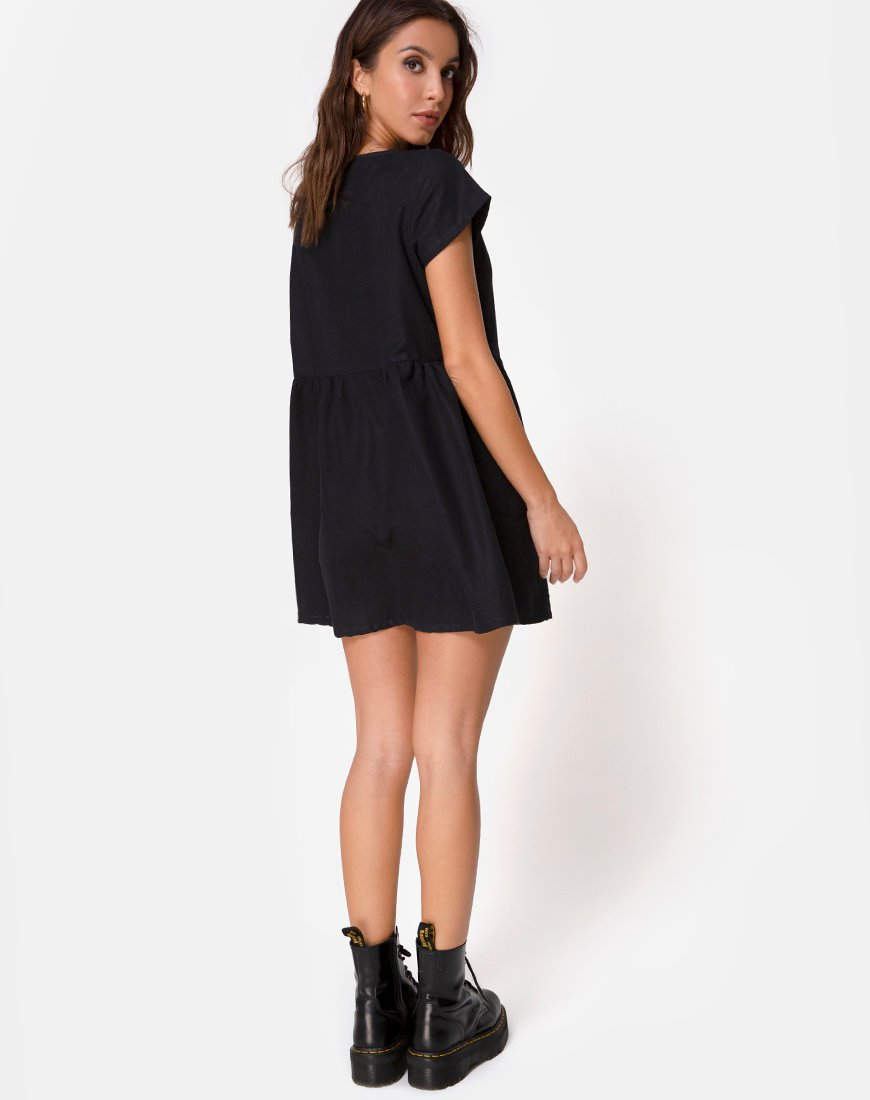 Bild von Deira Babydoll-Kleid in Schwarz