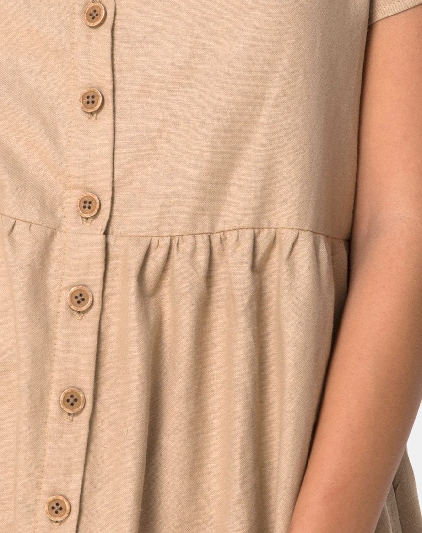 Bild von Deira Babydoll-Kleid in Stone