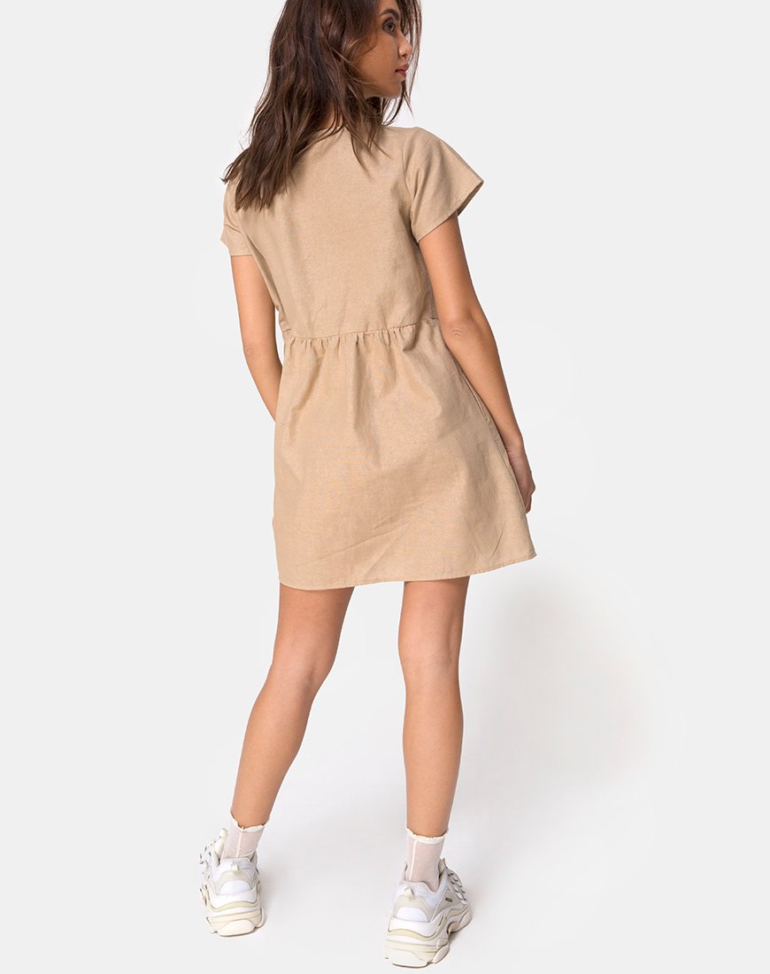 Bild von Deira Babydoll-Kleid in Stone