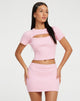Bild von Delisa Bodycon Mini Rock in Rosa