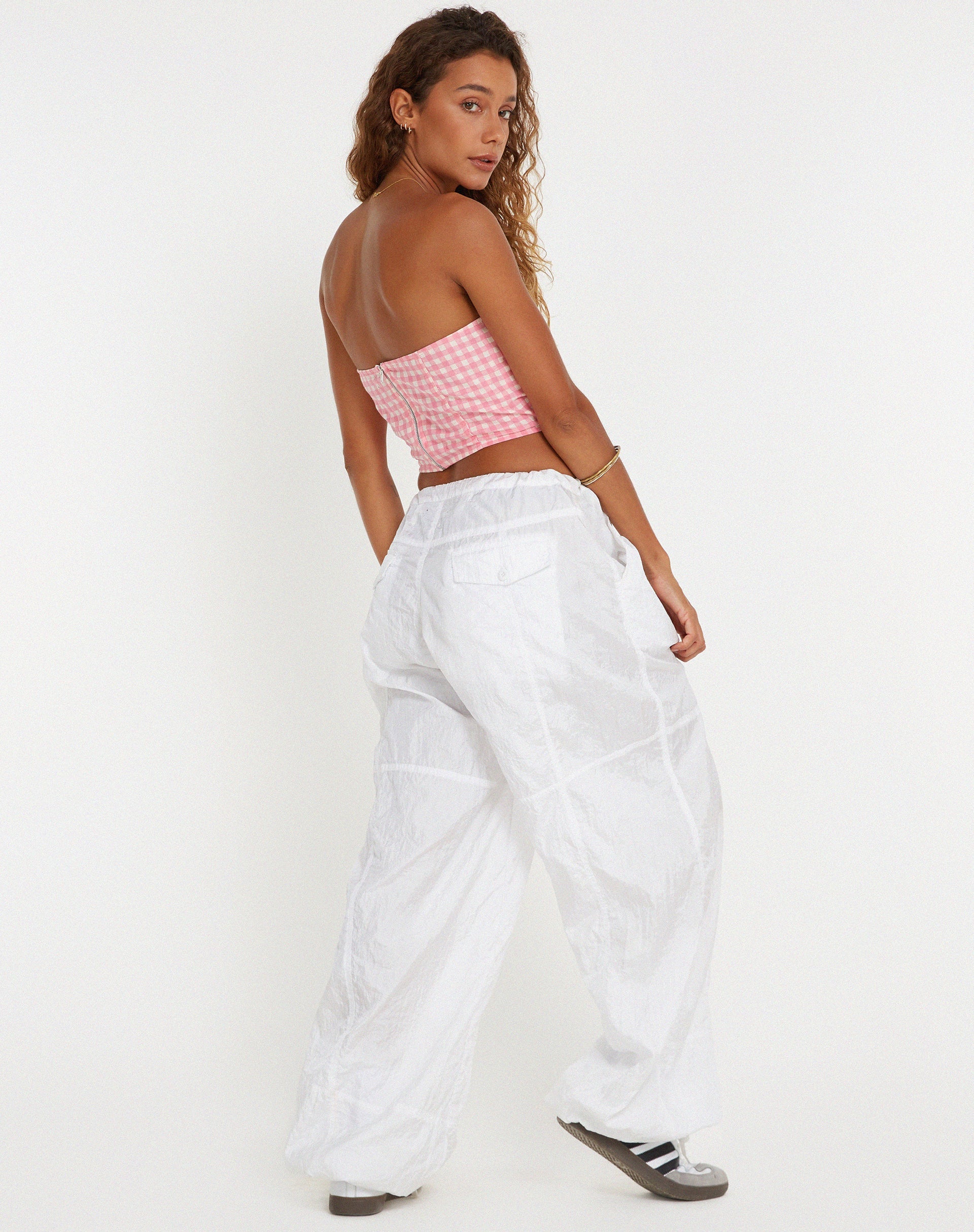Bild von Den Bandeau Top in Gingham Pink