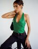 Bild von Depla Neckholder-Top in Pu Kelly Green