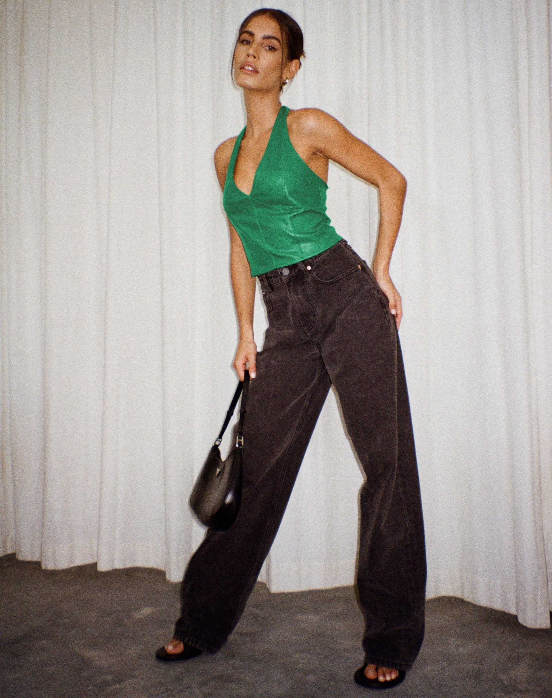 Bild von Depla Neckholder-Top in Pu Kelly Green